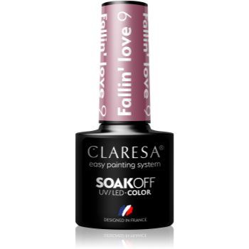 Claresa SoakOff UV/LED Color Fallin' Love lac de unghii sub forma de gel