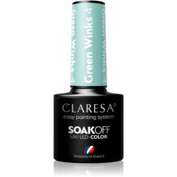 Claresa SoakOff UV/LED Color Green Winks lac de unghii sub forma de gel de firma original