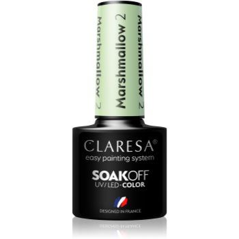 Claresa SoakOff UV/LED Color Marshmallow lac de unghii sub forma de gel