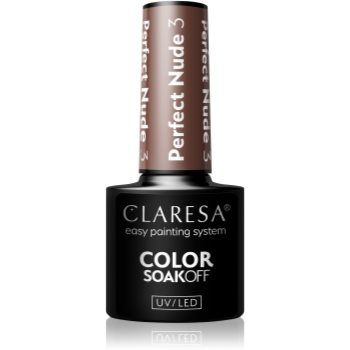 Claresa SoakOff UV/LED Color Perfect Nude lac de unghii sub forma de gel