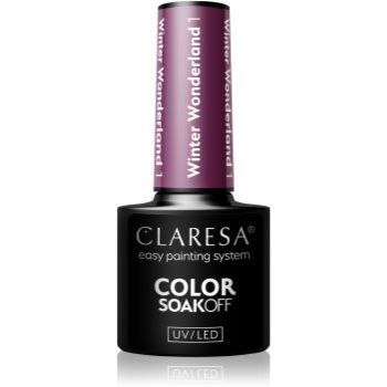 Claresa SoakOff UV/LED Color Winter Wonderland lac de unghii sub forma de gel