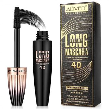 Mascara 4D Aliver Professional Long Volume, Rezistenta de lunga durata, Negru,10 ml la reducere