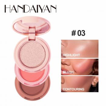 Set 3 in 1 Handaiyan Highlight & Blush & Contouring #03 la reducere