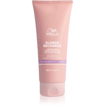 Wella Professionals Invigo Blonde Recharge balsam de par violet neutralizeaza tonurile de galben