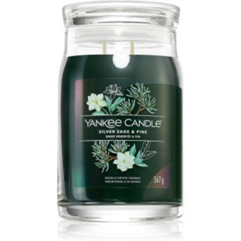 Yankee Candle Silver Sage & Pine lumânare parfumată Signature ieftin