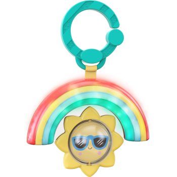 Bright Starts Rainbow jucărie suspendabilă contrastantă cu melodie