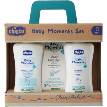 Chicco Baby Moments Clean & Protect set cadou (pentru nou-nascuti si copii)