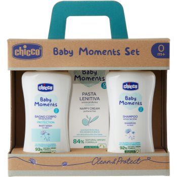 Chicco Baby Moments Clean & Protect set cadou pentru nou-nascuti si copii