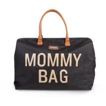 Childhome Mommy Bag Black Gold geantă de schimbat scutece