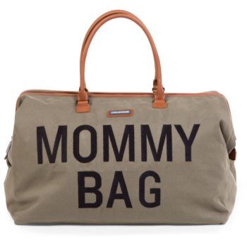 Childhome Mommy Bag Canvas Khaki geantă de schimbat scutece de firma original