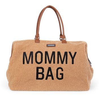 Childhome Mommy Bag Teddy Beige geantă de schimbat scutece