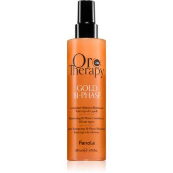 Fanola Oro Therapy Gold Bi-Phase balsam fara clatire in 2 faze