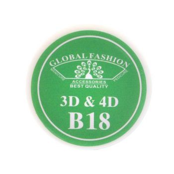 Gel UV 4D plastilina, gel plastart, Global Fashion, B18, 7g, verde deschis de firma original