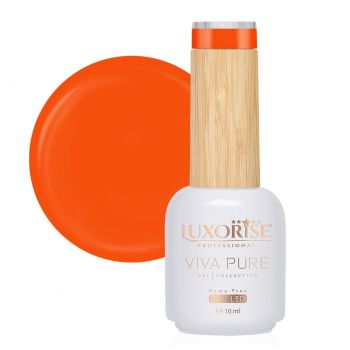 Oja Semipermanenta Hema Free Viva Pure LUXORISE - Fiery Orange 10ml de firma originala