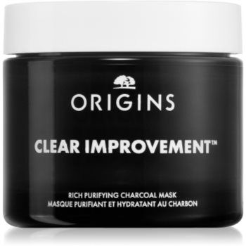 Origins Clear Improvement® Rich Purifying Charcoal Mask Masca de curățare cu cărbune