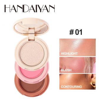 Set 3 in 1 Handaiyan Highlight & Blush & Contouring #01 la reducere
