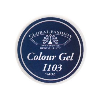 Gel color unghii, vopsea de arta, Royal Blue, Global Fashion, I103, 5gr de firma original