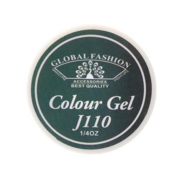 Gel color unghii, vopsea de arta, seria Distinguished Green, Global Fashion, 5gr, J110 de firma original