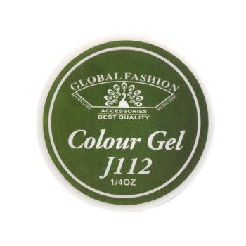 Gel color unghii, vopsea de arta, seria Distinguished Green, Global Fashion, 5gr, J112 de firma original