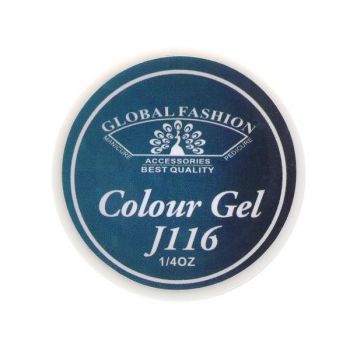 Gel color unghii, vopsea de arta, seria Distinguished Green, Global Fashion, 5gr, J116 ieftin