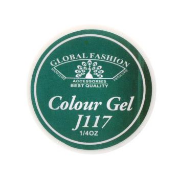 Gel color unghii, vopsea de arta, seria Distinguished Green, Global Fashion, 5gr, J117 ieftin