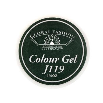 Gel color unghii, vopsea de arta, seria Distinguished Green, Global Fashion, 5gr, J119 de firma original