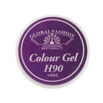 Gel color unghii, vopsea de arta, seria Noble Purple, Global Fashion, 5gr, H90