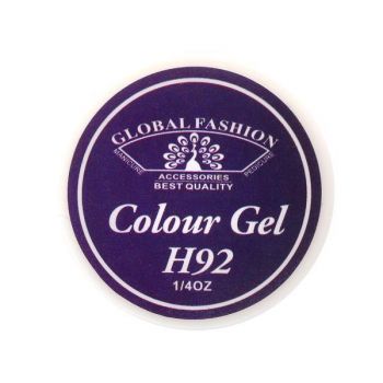 Gel color unghii, vopsea de arta, seria Noble Purple, Global Fashion, 5gr, H92