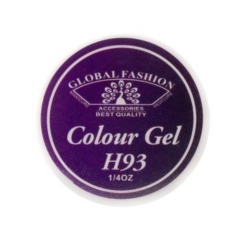 Gel color unghii, vopsea de arta, seria Noble Purple, Global Fashion, 5gr, H93 de firma original