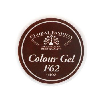 Gel color unghii, vopsea de arta, seria Rose Red, Global Fashion, 5gr, F62
