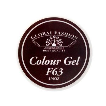 Gel color unghii, vopsea de arta, seria Rose Red, Global Fashion, 5gr, F63 de firma original