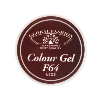 Gel color unghii, vopsea de arta, seria Rose Red, Global Fashion, 5gr, F64 ieftin