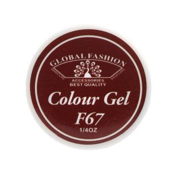 Gel color unghii, vopsea de arta, seria Rose Red, Global Fashion, 5gr, F67 de firma original