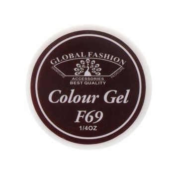 Gel color unghii, vopsea de arta, seria Rose Red, Global Fashion, 5gr, F69 de firma original