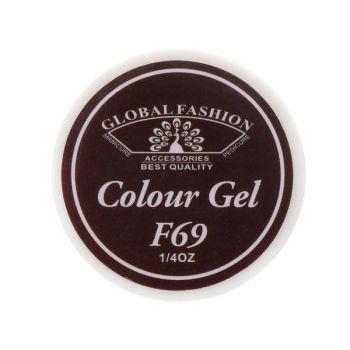 Gel color unghii, vopsea de arta, seria Rose Red, Global Fashion, 5gr, F69 ieftin