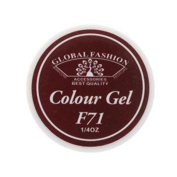 Gel color unghii, vopsea de arta, seria Rose Red, Global Fashion, 5gr, F71 de firma original
