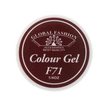 Gel color unghii, vopsea de arta, seria Rose Red, Global Fashion, 5gr, F71 ieftin