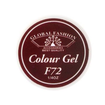 Gel color unghii, vopsea de arta, seria Rose Red, Global Fashion, 5gr, F72 de firma original