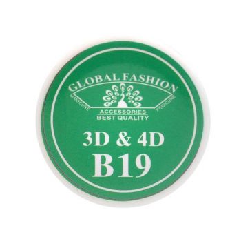 Gel UV 4D plastilina, gel plastart, Global Fashion, B19, 7g, mint