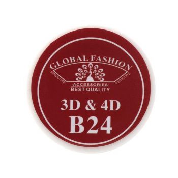 Gel UV 4D plastilina, gel plastart, Global Fashion, B24, 7g, culoare rosie de firma original