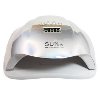 Lampa de unghii LED/UV, Sun-X, 54W, Argintie la reducere