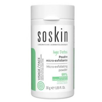 Pudra Micro-Exfolianta Age Detox Soskin, 30 g de firma original