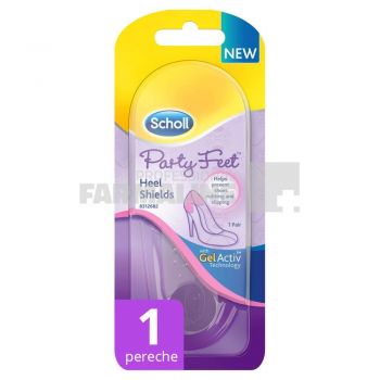 Scholl Party Feet Plasture Gel transparent pentru calcaie de firma original