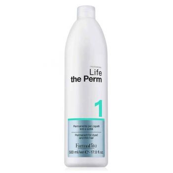 Solutie Permanent pentru Par Subtire si Vopsit - Farmavita Life the Perm Nr. 1, 500 ml