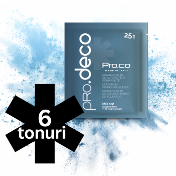 Decolorant pentru par 6 tonuri PRO.DECO6 25 g - Pro.Co - PRO.CO