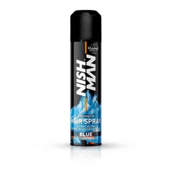 NISH MAN - Spray de par colorat 150 ml - ALBASTRU de firma original