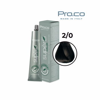 Vopsea de par profesionala fara amoniac SUPERB.COLOR 100 ml - Pro.Co - 2 0   MARO INCHIS