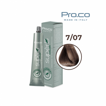 Vopsea de par profesionala fara amoniac SUPERB.COLOR 100 ml - Pro.Co - 7 07  TUTUN
