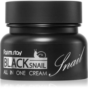 Farmstay Black Snail All-In One crema de fata hranitoare cu extract de melc ieftina