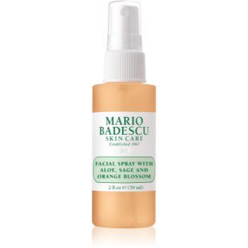 Mario Badescu Facial Spray with Aloe, Sage and Orange Blossom ceață de piele hidratantă și energizantă pentru corp de firma original
